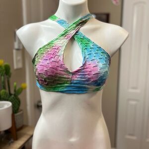 NYC blue Crop top